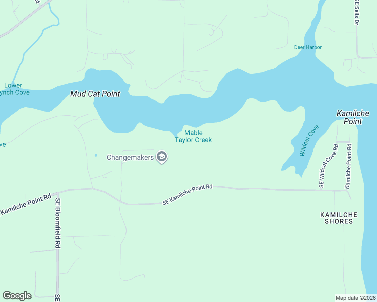 map of restaurants, bars, coffee shops, grocery stores, and more near 3093 Southeast Kamilche Point Road in Shelton