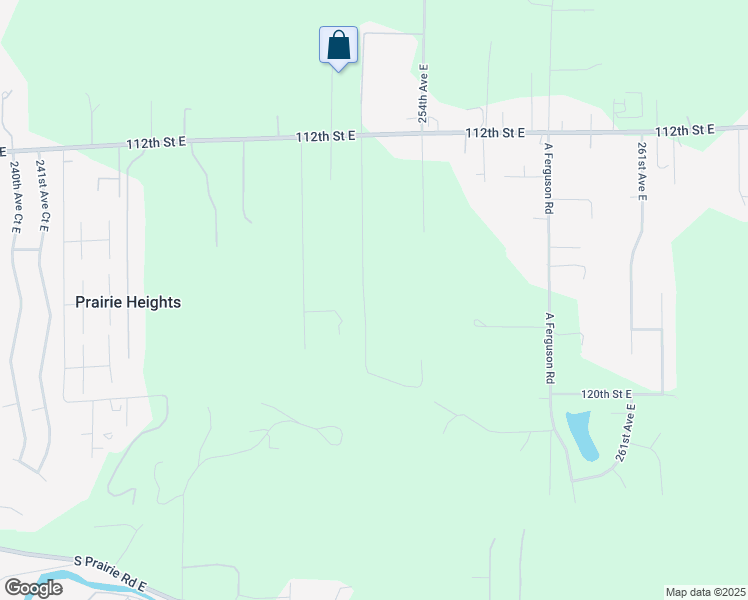 map of restaurants, bars, coffee shops, grocery stores, and more near 11709 252nd Avenue East in Buckley