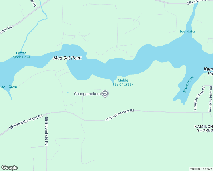 map of restaurants, bars, coffee shops, grocery stores, and more near 3093 Southeast Kamilche Point Road in Shelton