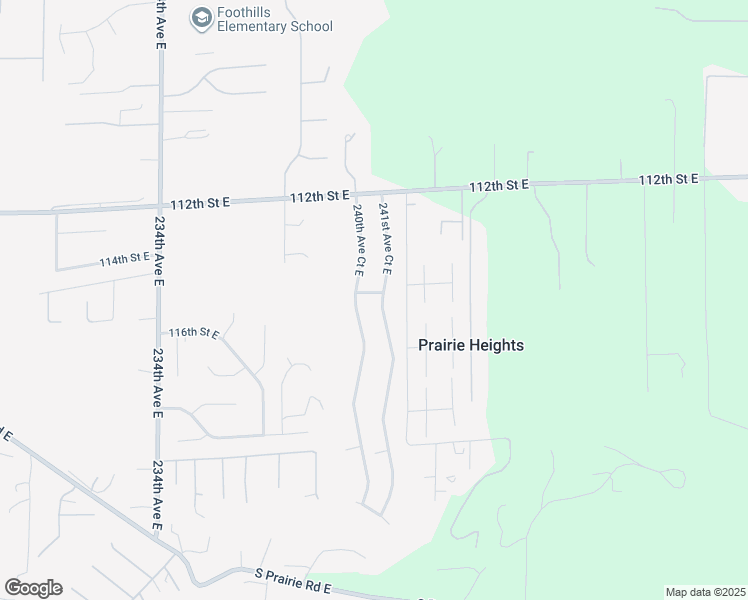 map of restaurants, bars, coffee shops, grocery stores, and more near 11524 240th Avenue Court East in Buckley