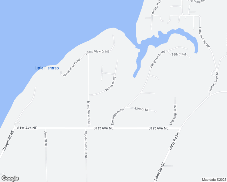 map of restaurants, bars, coffee shops, grocery stores, and more near 8404 Willow Drive Northeast in Olympia