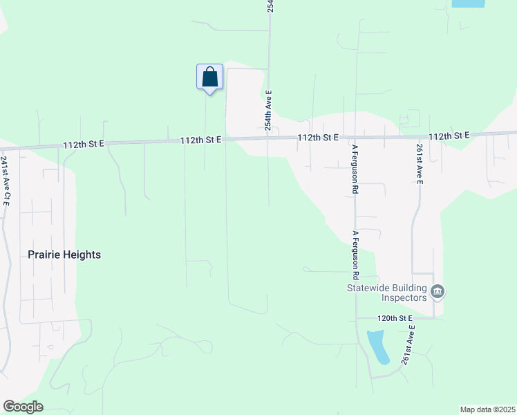 map of restaurants, bars, coffee shops, grocery stores, and more near 25312 112th Street East in Buckley