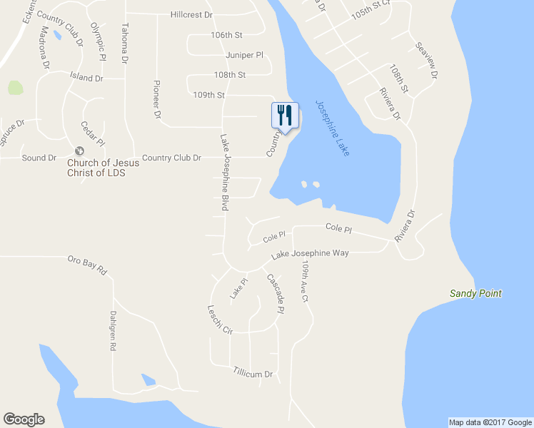 map of restaurants, bars, coffee shops, grocery stores, and more near 11120 Cole Place in Anderson Island