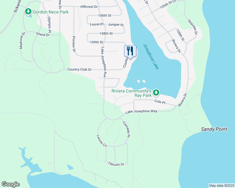 map of restaurants, bars, coffee shops, grocery stores, and more near 11120 Cole Place in Anderson Island