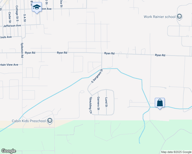 map of restaurants, bars, coffee shops, grocery stores, and more near 539 Davis Street in Buckley