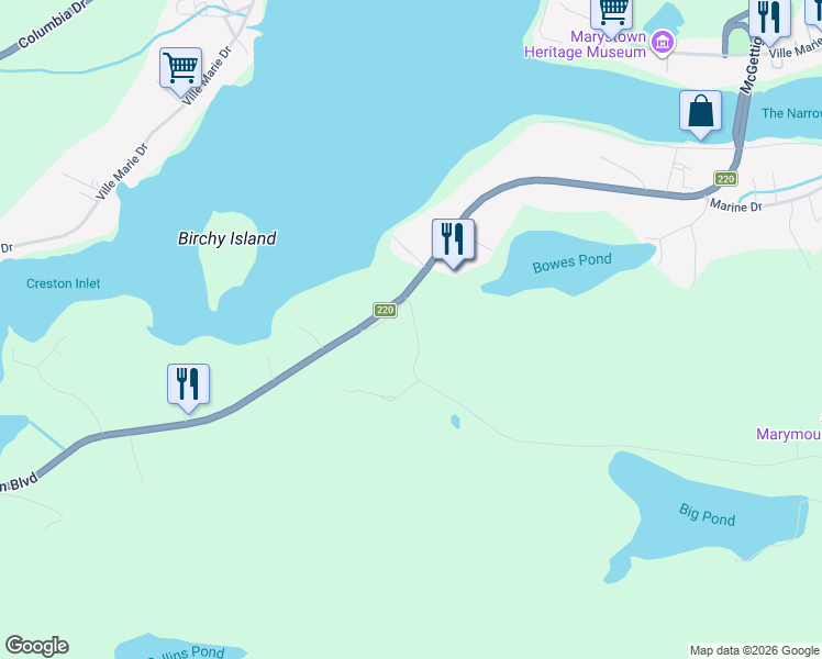 map of restaurants, bars, coffee shops, grocery stores, and more near in 