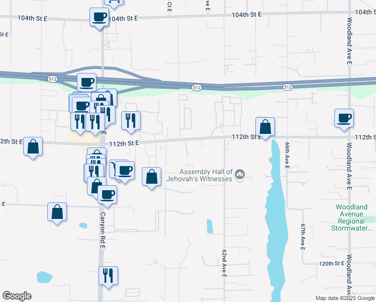 map of restaurants, bars, coffee shops, grocery stores, and more near in Summit View