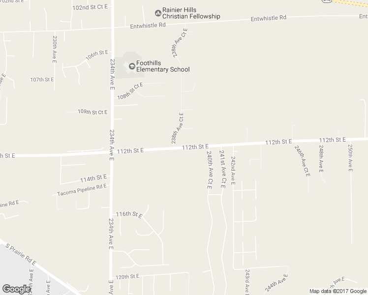 map of restaurants, bars, coffee shops, grocery stores, and more near 23910 112th Street East in Buckley