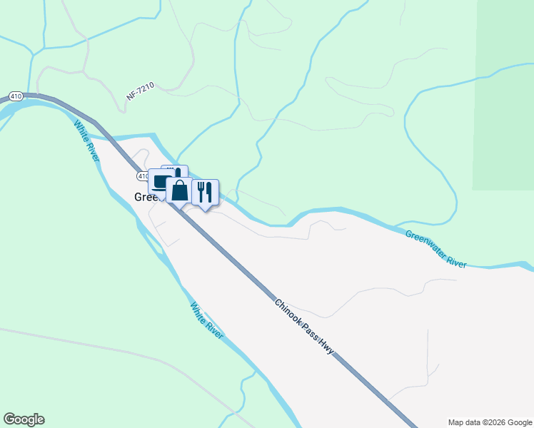 map of restaurants, bars, coffee shops, grocery stores, and more near 52237 Southeast 496th Place in Enumclaw