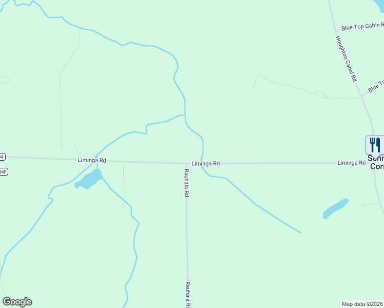 map of restaurants, bars, coffee shops, grocery stores, and more near Liminga Road in Atlantic Mine