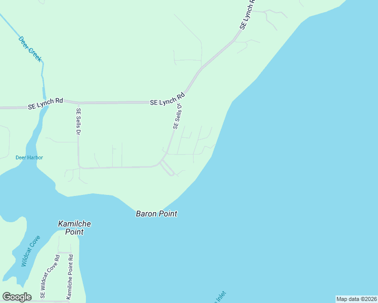 map of restaurants, bars, coffee shops, grocery stores, and more near 61 Southeast Bay East Drive in Shelton