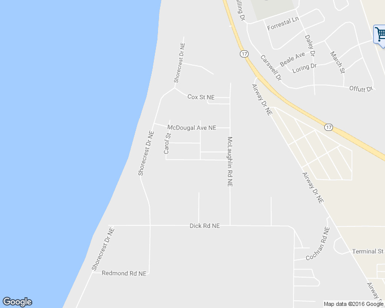 map of restaurants, bars, coffee shops, grocery stores, and more near 7609 McBeth Lane Northeast in Moses Lake