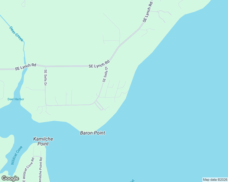 map of restaurants, bars, coffee shops, grocery stores, and more near 61 Southeast Bay East Drive in Shelton