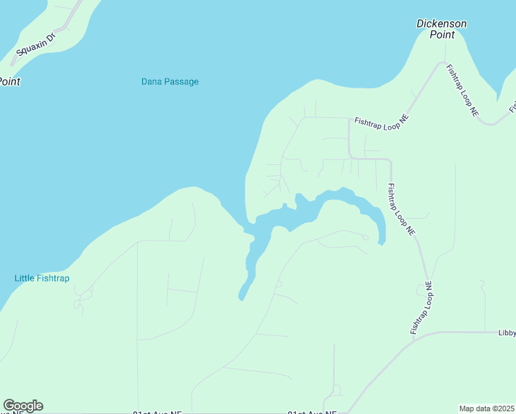 map of restaurants, bars, coffee shops, grocery stores, and more near 2617 Fishtrap Road Northeast in Olympia