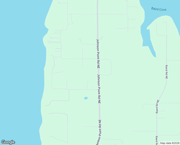 map of restaurants, bars, coffee shops, grocery stores, and more near 8731 Johnson Point Road Northeast in Olympia