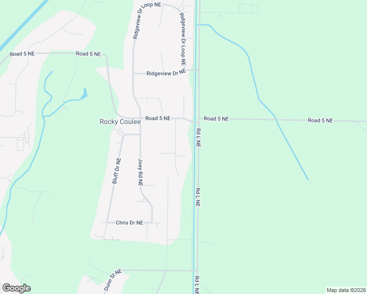 map of restaurants, bars, coffee shops, grocery stores, and more near 4883 Brent Road Northeast in Moses Lake