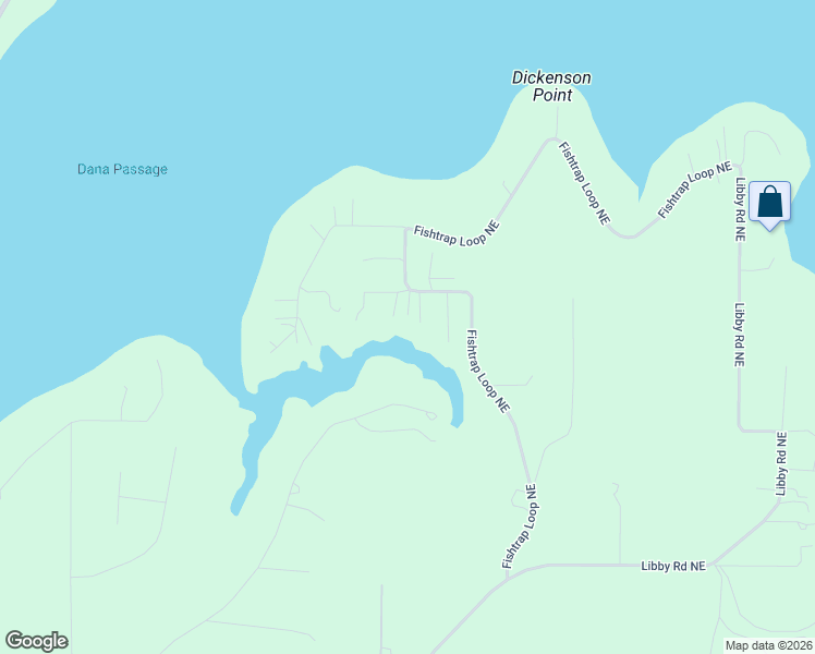 map of restaurants, bars, coffee shops, grocery stores, and more near 2900 Fishtrap Loop Northeast in Olympia