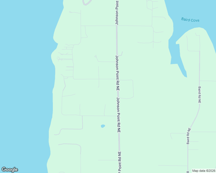 map of restaurants, bars, coffee shops, grocery stores, and more near 8731 Johnson Point Road Northeast in Olympia
