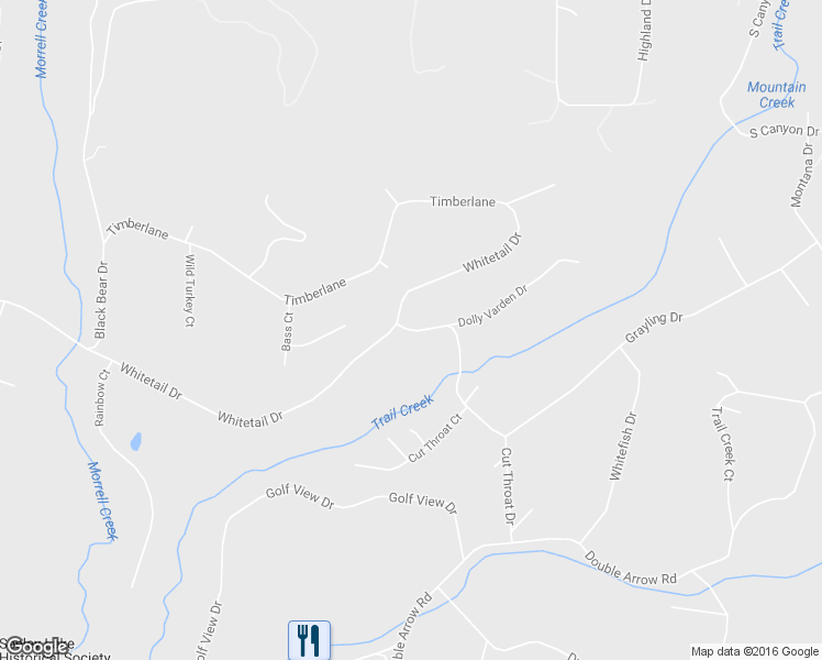 map of restaurants, bars, coffee shops, grocery stores, and more near 125 Dolly Varden Dr in Seeley Lake