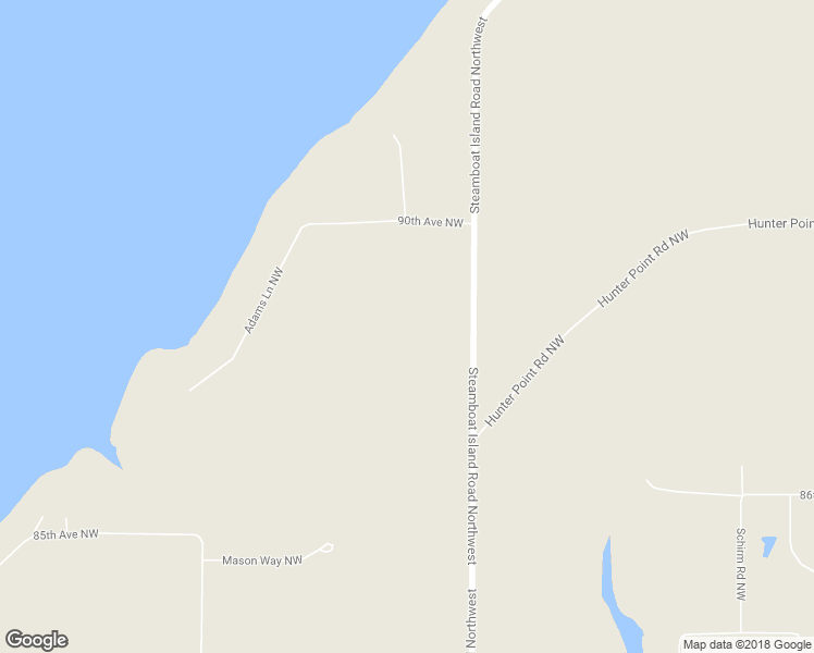 map of restaurants, bars, coffee shops, grocery stores, and more near 8915 Steamboat Island Road Northwest in Olympia