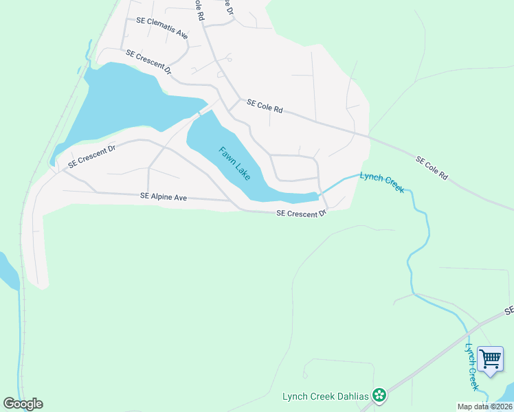 map of restaurants, bars, coffee shops, grocery stores, and more near 1280 Southeast Crescent Drive in Shelton