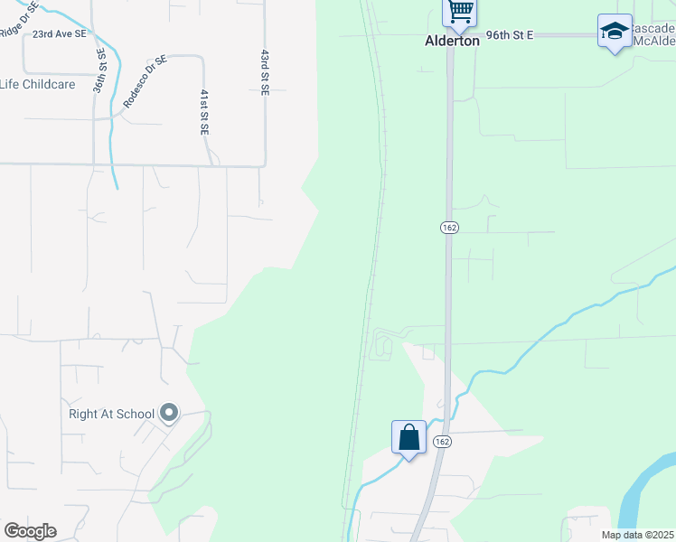 map of restaurants, bars, coffee shops, grocery stores, and more near 10314 Highway 162 in Puyallup