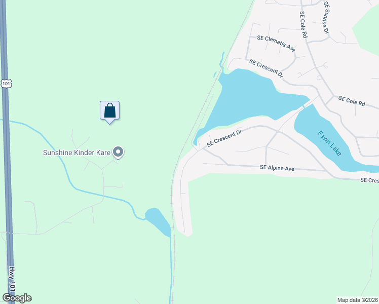 map of restaurants, bars, coffee shops, grocery stores, and more near 70 Southeast Fuchsia Avenue in Shelton