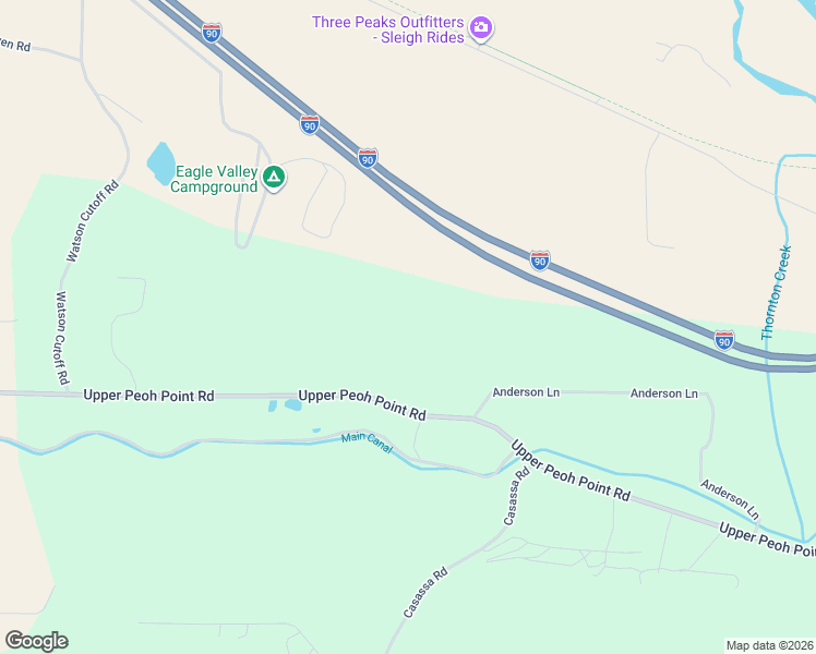 map of restaurants, bars, coffee shops, grocery stores, and more near 6821 Upper Peoh Point Road in Cle Elum