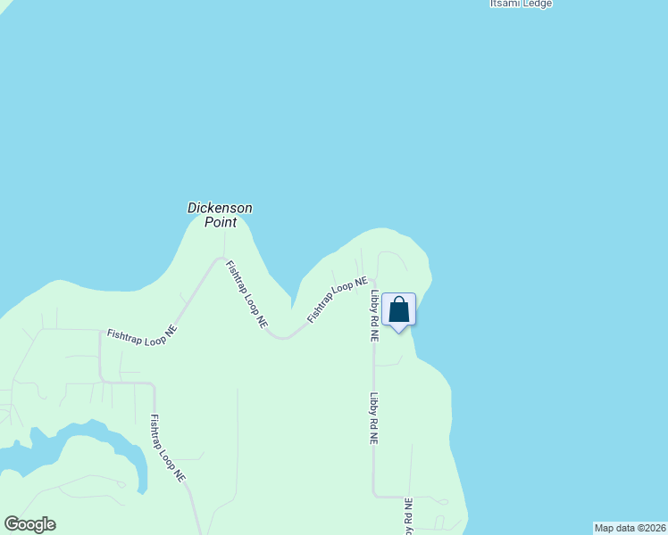 map of restaurants, bars, coffee shops, grocery stores, and more near 3530 Fishtrap Loop Northeast in Olympia