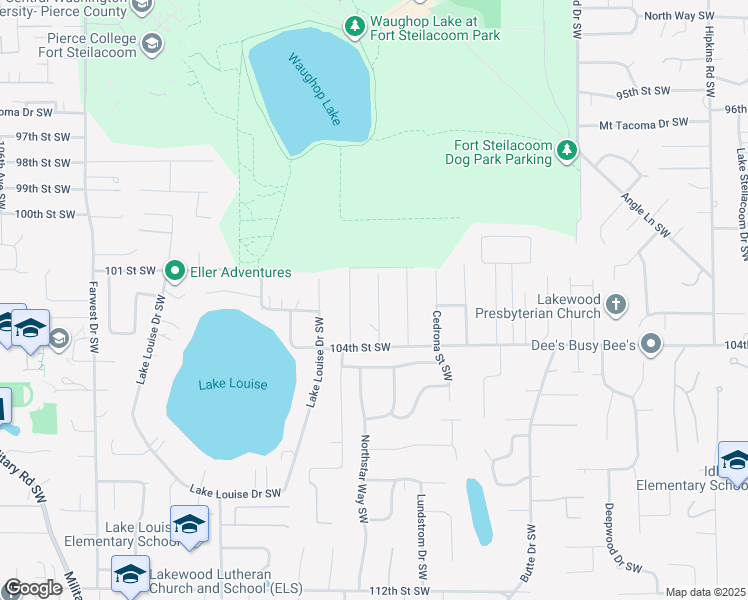 map of restaurants, bars, coffee shops, grocery stores, and more near in Tacoma