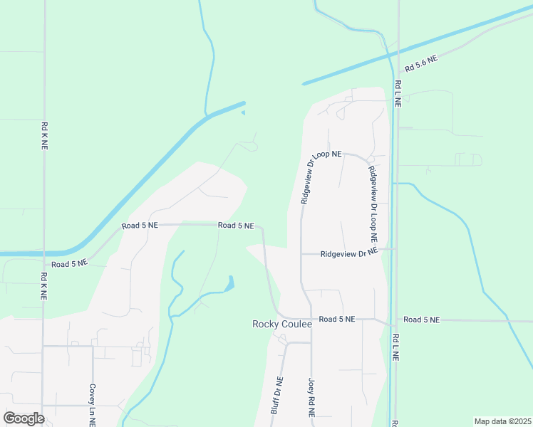 map of restaurants, bars, coffee shops, grocery stores, and more near 11476 Road 5 Northeast in Moses Lake