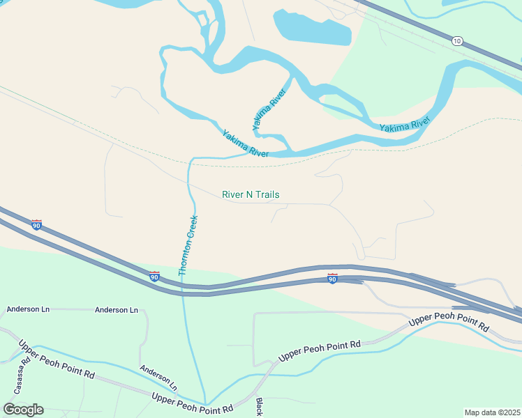 map of restaurants, bars, coffee shops, grocery stores, and more near 7460 Lower Peoh Point Road in Cle Elum
