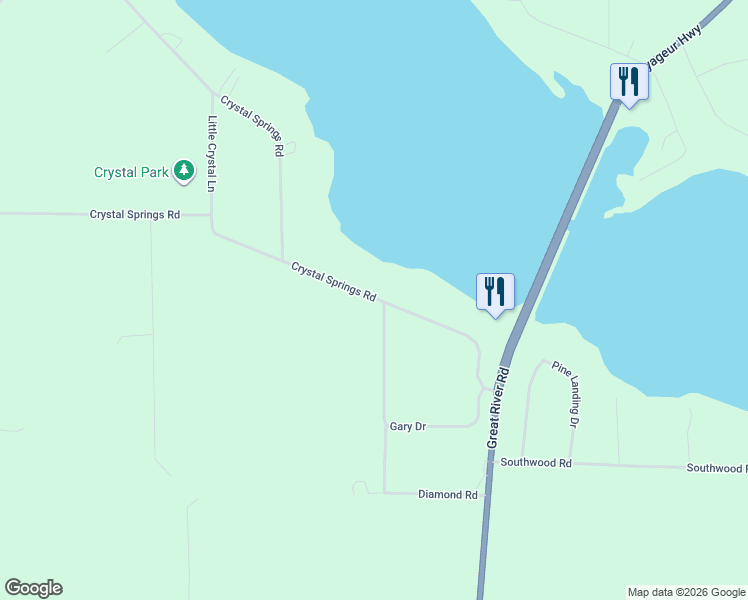 map of restaurants, bars, coffee shops, grocery stores, and more near 33187 Crystal Springs Road in Grand Rapids
