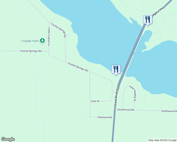 map of restaurants, bars, coffee shops, grocery stores, and more near 33187 Crystal Springs Road in Grand Rapids