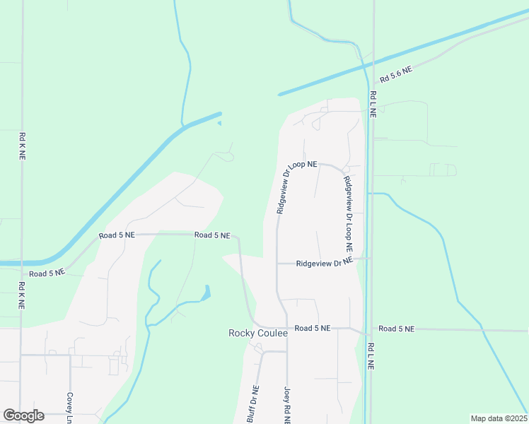 map of restaurants, bars, coffee shops, grocery stores, and more near 11476 Road 5 Northeast in Moses Lake