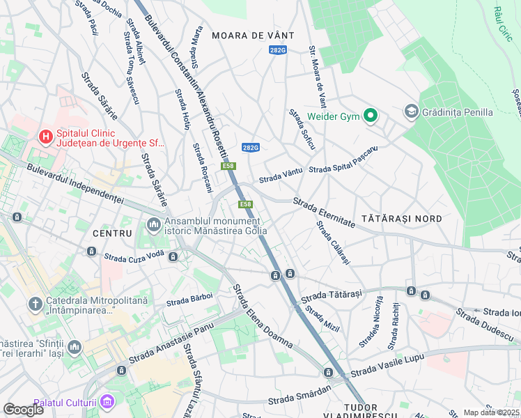 map of restaurants, bars, coffee shops, grocery stores, and more near 10 Strada Apelor in Iași