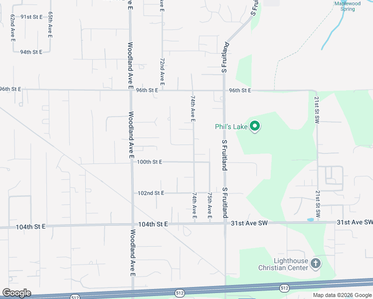 map of restaurants, bars, coffee shops, grocery stores, and more near 9924 74th Avenue East in Puyallup