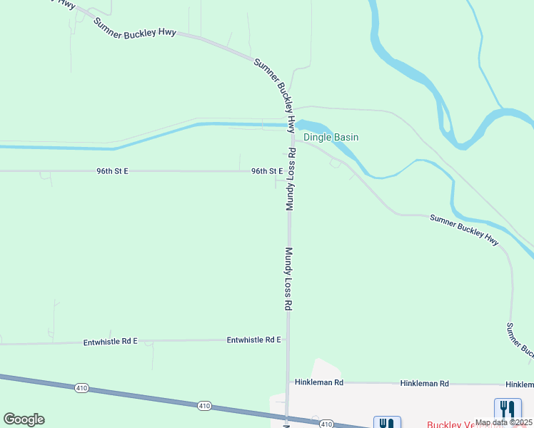 map of restaurants, bars, coffee shops, grocery stores, and more near 9614 Mundy Loss Road in Buckley
