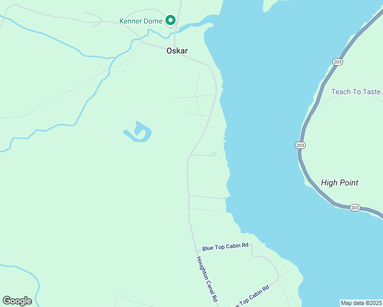 map of restaurants, bars, coffee shops, grocery stores, and more near 417-429 Houghton Canal Road in Houghton