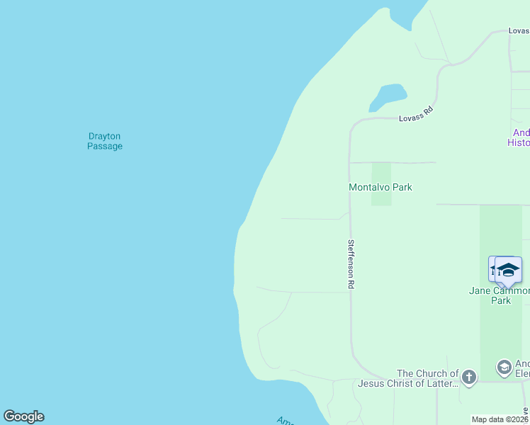 map of restaurants, bars, coffee shops, grocery stores, and more near 14025 96th Street Court West in Anderson Island