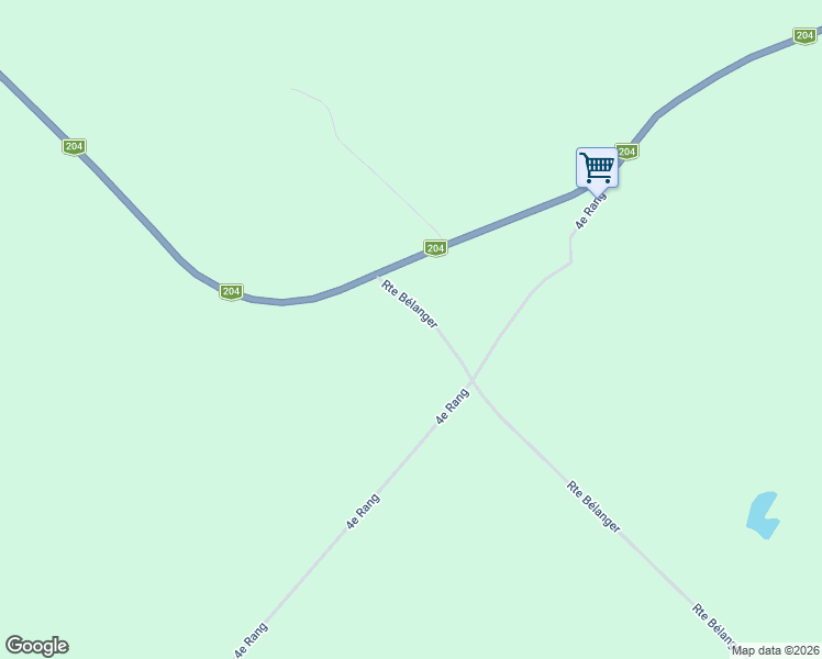 map of restaurants, bars, coffee shops, grocery stores, and more near 4 Route Bélanger in Saint-Aubert