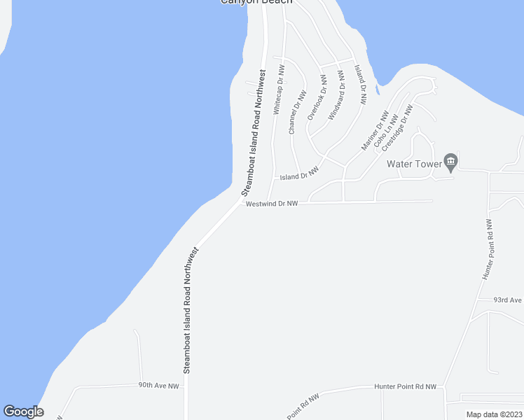 map of restaurants, bars, coffee shops, grocery stores, and more near 2711 Westwind Drive Northwest in Olympia