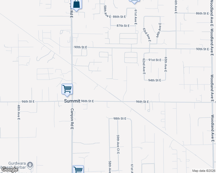 map of restaurants, bars, coffee shops, grocery stores, and more near 9417 Pipeline Road East in Puyallup