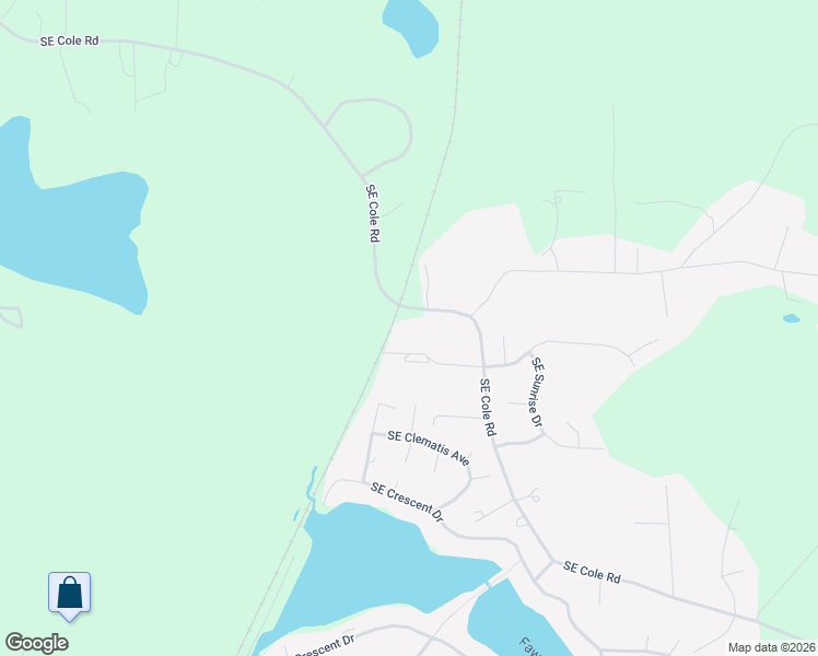 map of restaurants, bars, coffee shops, grocery stores, and more near 1480 Southeast Cole Road in Shelton