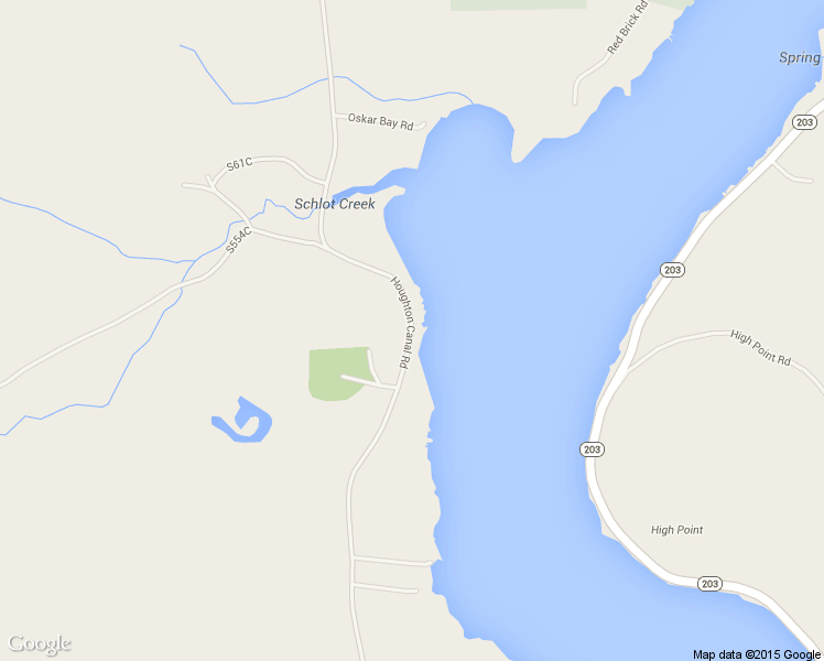 map of restaurants, bars, coffee shops, grocery stores, and more near Houghton Canal Road in Houghton