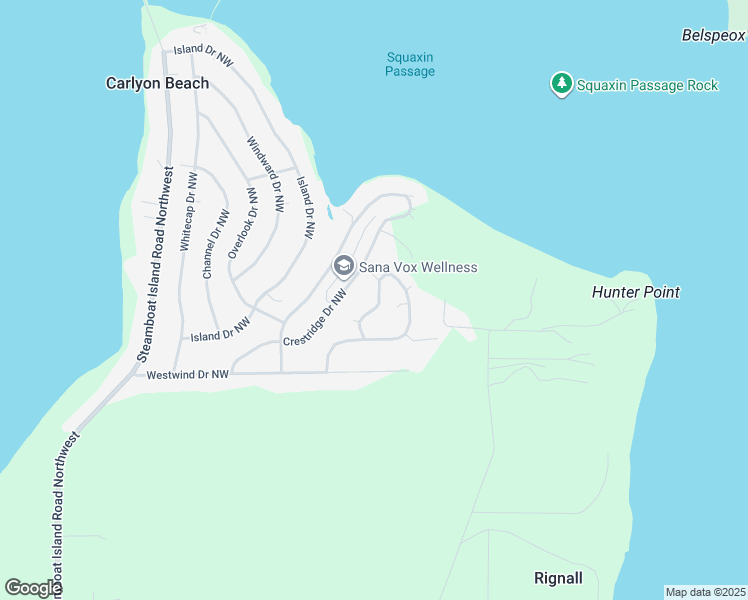 map of restaurants, bars, coffee shops, grocery stores, and more near 2405 Crestridge Drive Northwest in Olympia