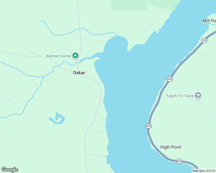 map of restaurants, bars, coffee shops, grocery stores, and more near 52035 Houghton Canal Road in Houghton