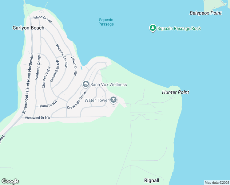 map of restaurants, bars, coffee shops, grocery stores, and more near 9914 Lookout Drive Northwest in Olympia