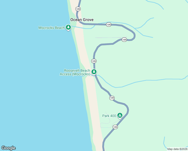 map of restaurants, bars, coffee shops, grocery stores, and more near 3707 Washington 109 in Copalis Crossing