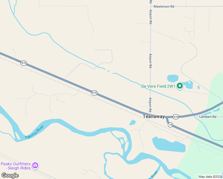 map of restaurants, bars, coffee shops, grocery stores, and more near 4081 Washington 970 in Cle Elum